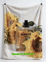Burberry Hero Perfume Sunflower Flannel Sofa Throw Blanket B199